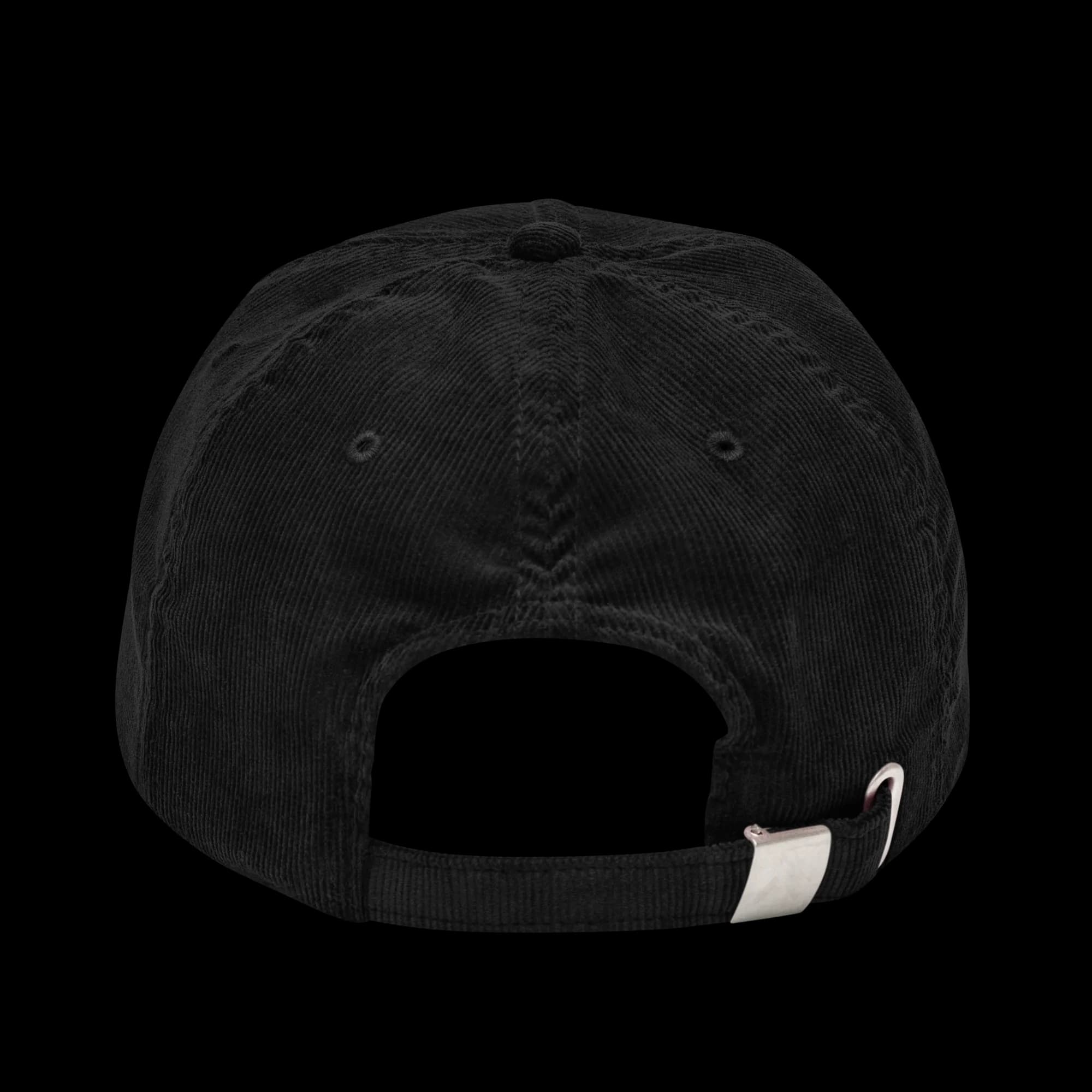 Back strap of black corduroy Original cap (green logo)
