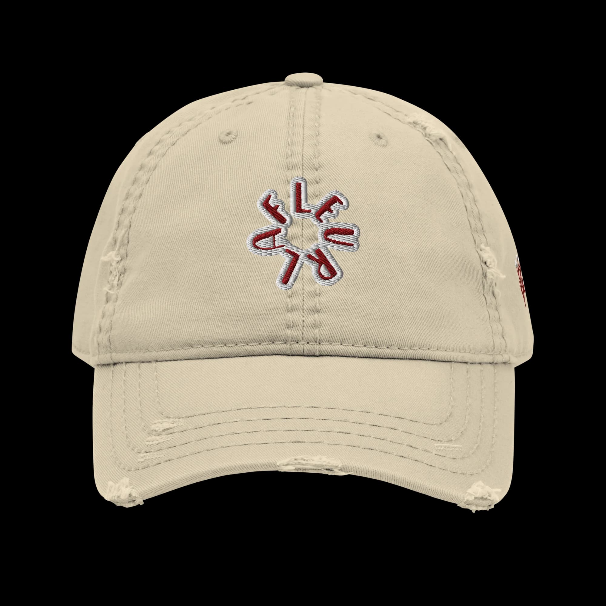 LaFleur Vintage Distressed Cap – Beige
